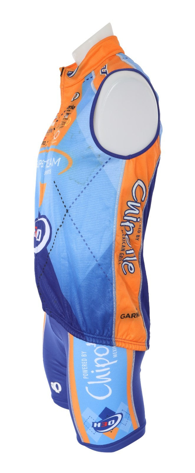 Pearl Izumi Slipstream Chipotle Thermal Bib Shorts + Vest Road Bike Men S/M Blue