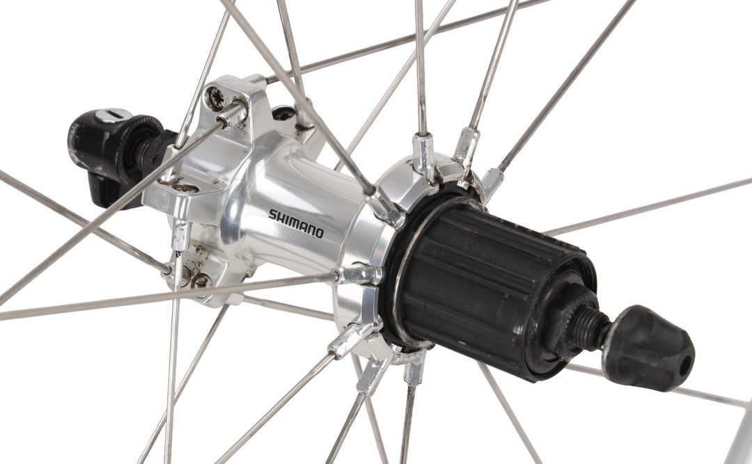 Shimano 105 WH-6500 Alloy Clincher Road Wheelset 10 Spd 700c Rim Brake QR Aero
