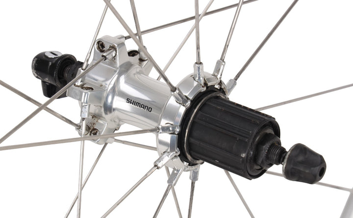 Shimano 105 WH-6500 Alloy Clincher Road Wheelset 10 Spd 700c Rim Brake QR Aero