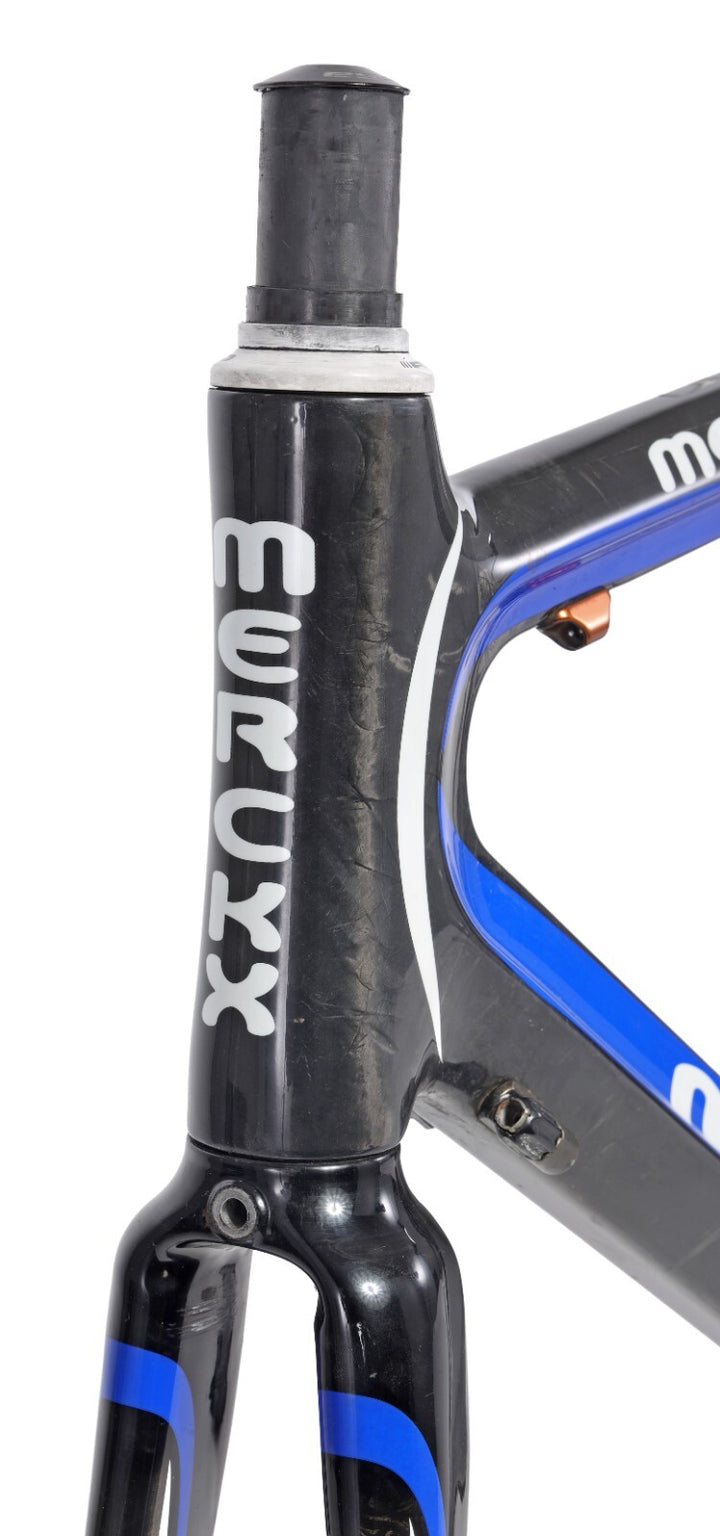 Eddy Merckx LXM Carbon Road Bike Frameset 55cm Sloping BLUE/BLACK QR Rim 2009