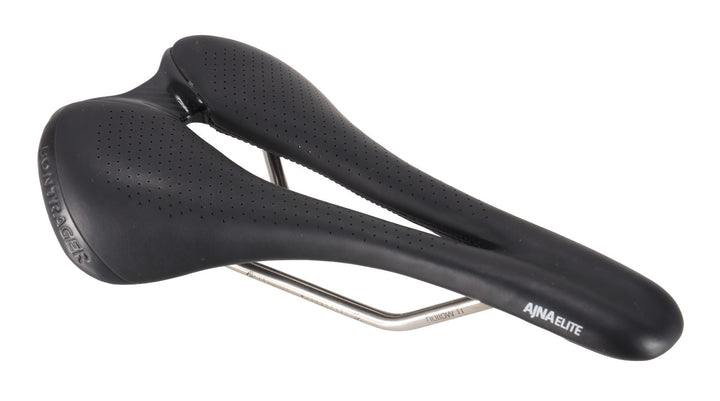 Bontrager AJNA Elite Women Road Bike Saddle 154mm 7 x 7mm Ti Rail BLACK Gravel