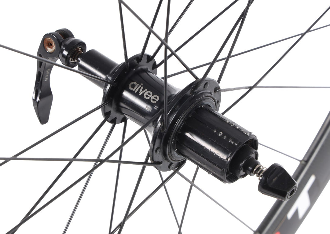 Asterion Carbon Sport 50T Tubular Road Wheelset Shimano 11 Spd 700c Rim Brake QR