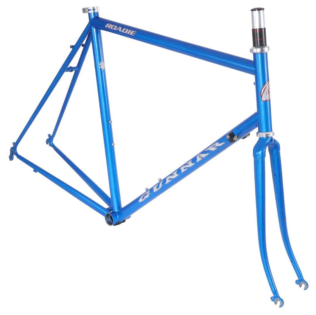 Gunnar Roadie Steel Road Bike Frameset 60cm Waterford BLUE 700c QR Rim Brake