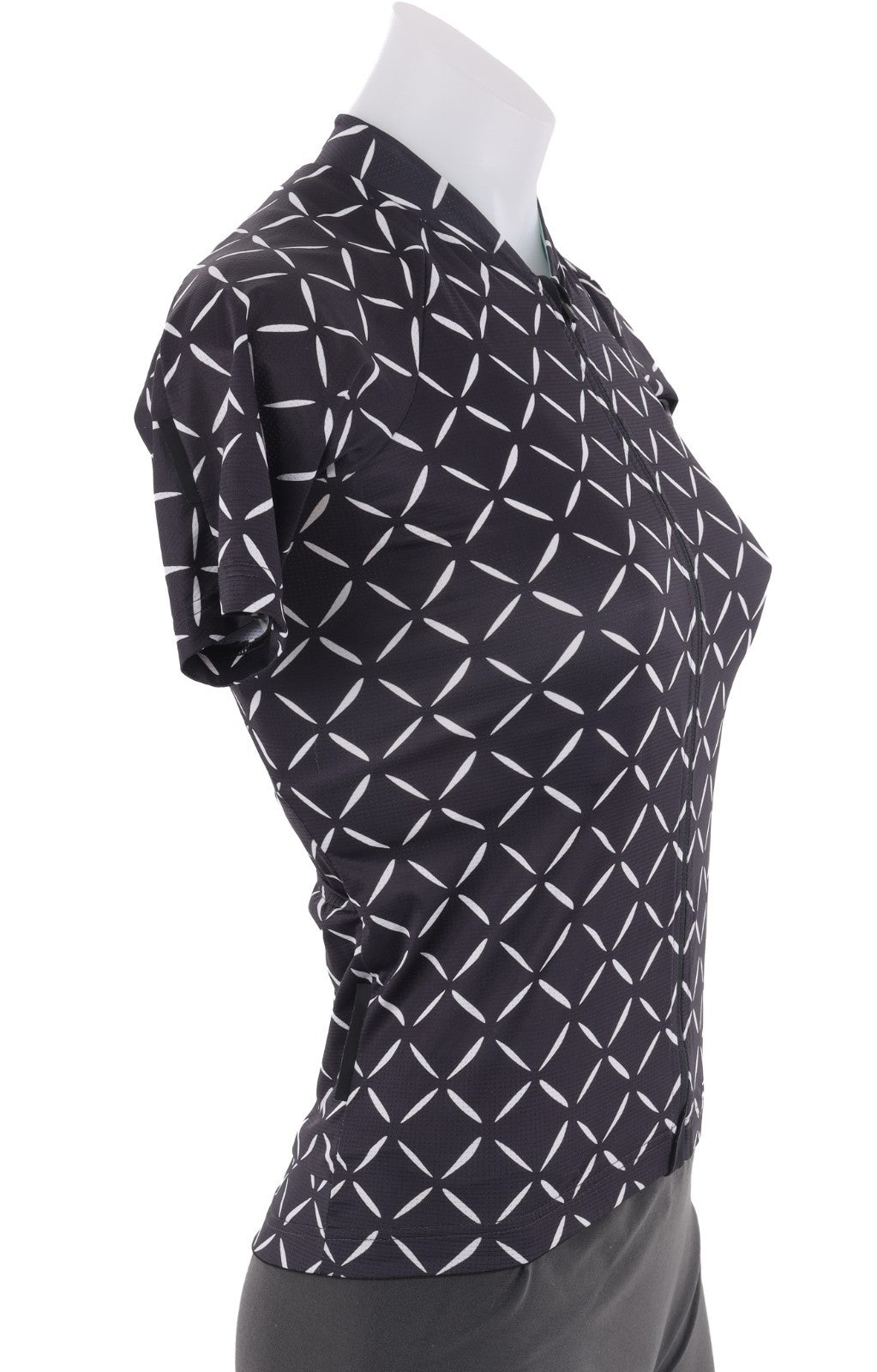 Velocio Crosshatch Ultralight Women Short Sleeve Jersey XS BLACK Road Gravel CX