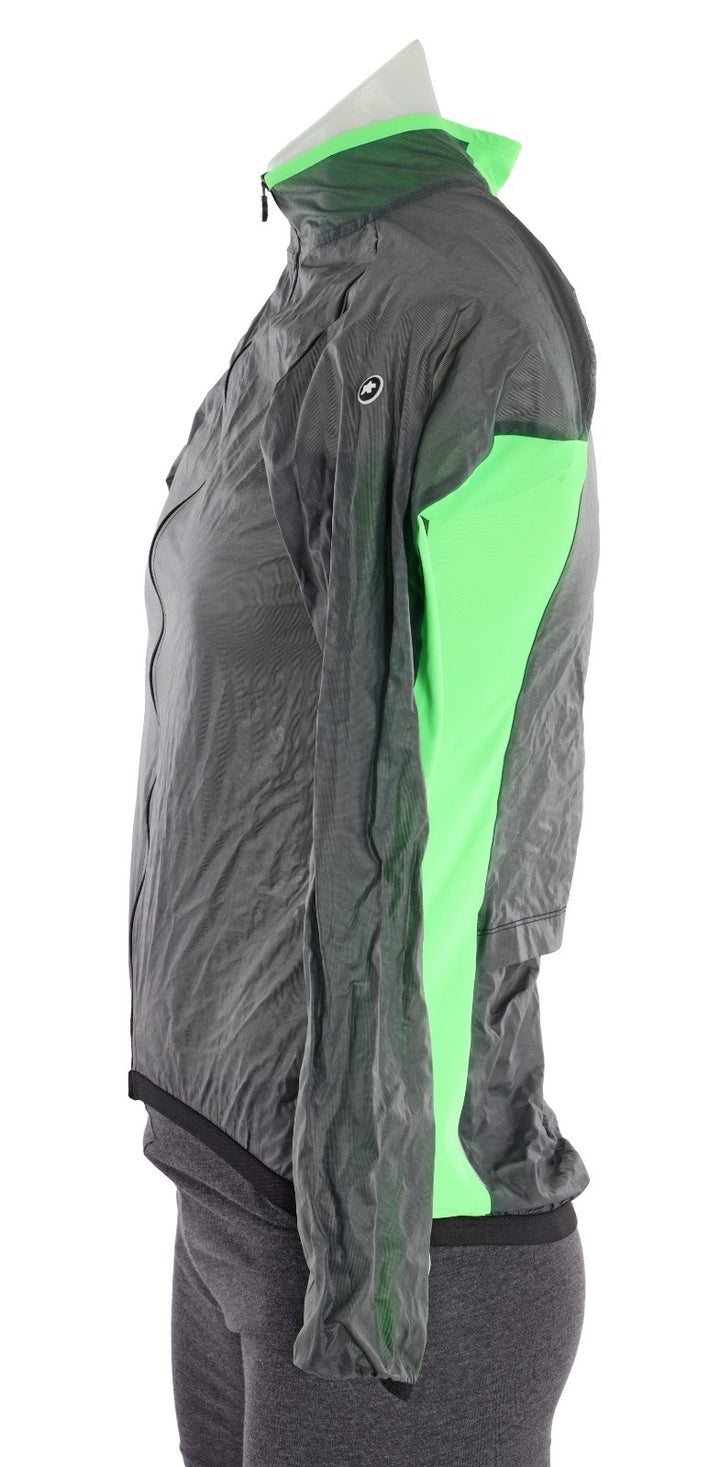 Assos Mille GT Clima Jacket Women SMALL Black Road Bike Wind Packable Rain Shell