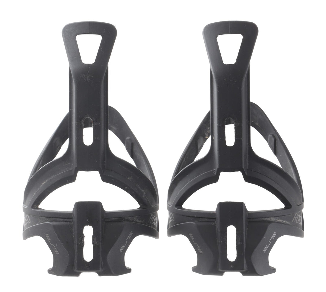 Elite Rocko Carbon Water Bottle Cages 1 PAIR Matte Black Road Gravel Mountain