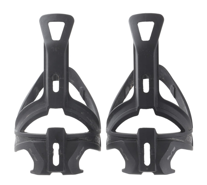 Elite Rocko Carbon Water Bottle Cages 1 PAIR Matte Black Road Gravel Mountain