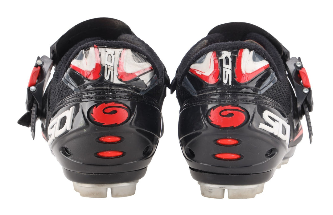 Sidi Dominator 7 Mountain Bike Shoes Carbon EU 42 US 8.5 RED 2-Bolt HSV