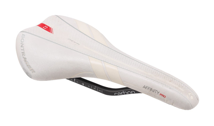 Bontrager Affinity Pro Carbon Road Bike Saddle 138mm 7 x 10mm MTB Gravel WHITE