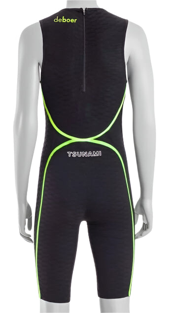 deboer Tsunami 3.0 Female Swimskin FS SMALL Black Lime Triathlon Race Multisport