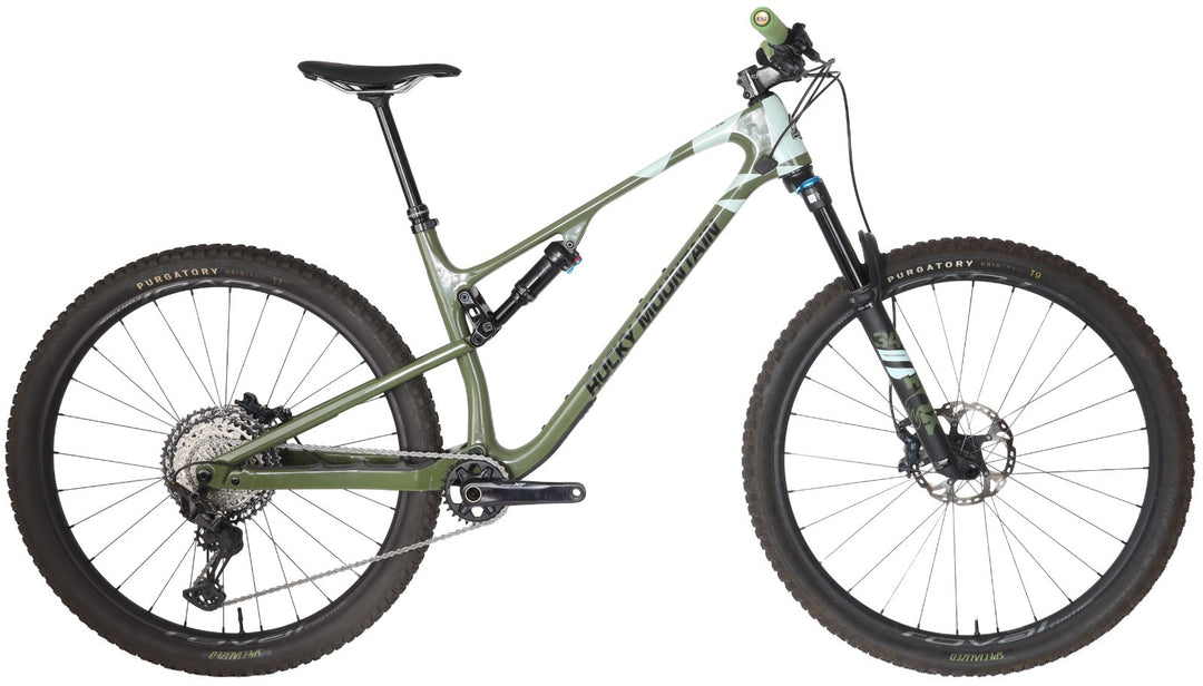 Rocky Mountain Element C70 Shimano 29" Carbon Mtn Bike 1x 12 Sp Green LG XT 2023