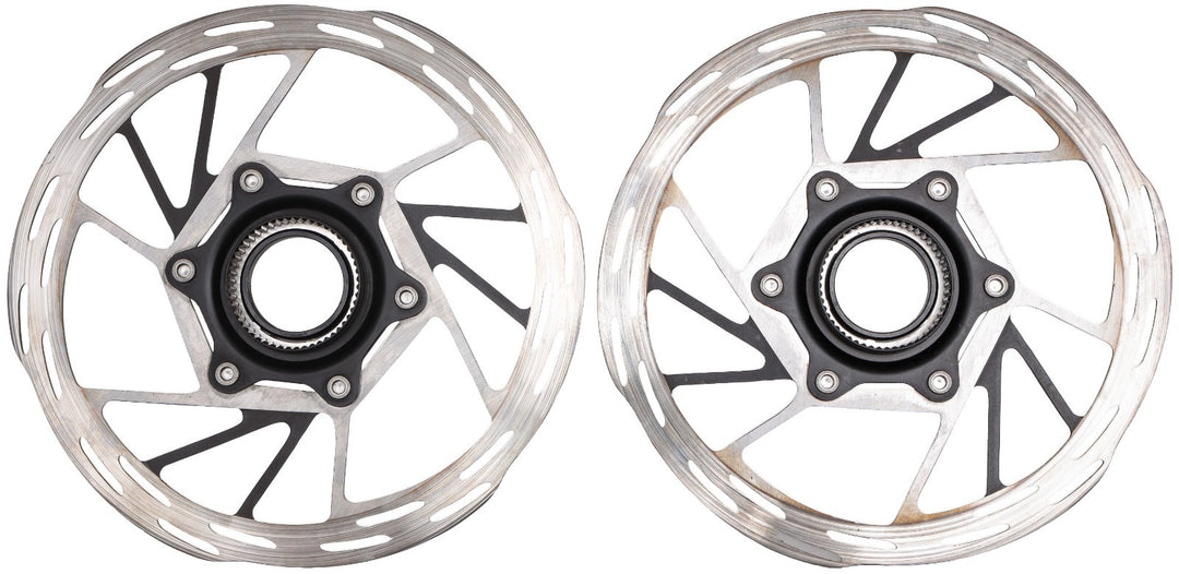 SRAM Paceline Road Bike Center Lock Disc Brake Rotors 160mm Rounded PAIR Gravel