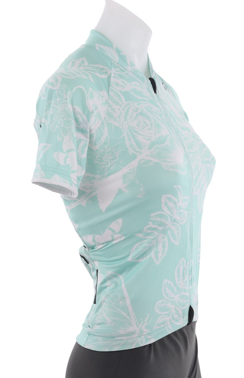 Velocio Luna Floral SE Short Sleeve Cycling Jersey Women XS GREEN Road Gravel