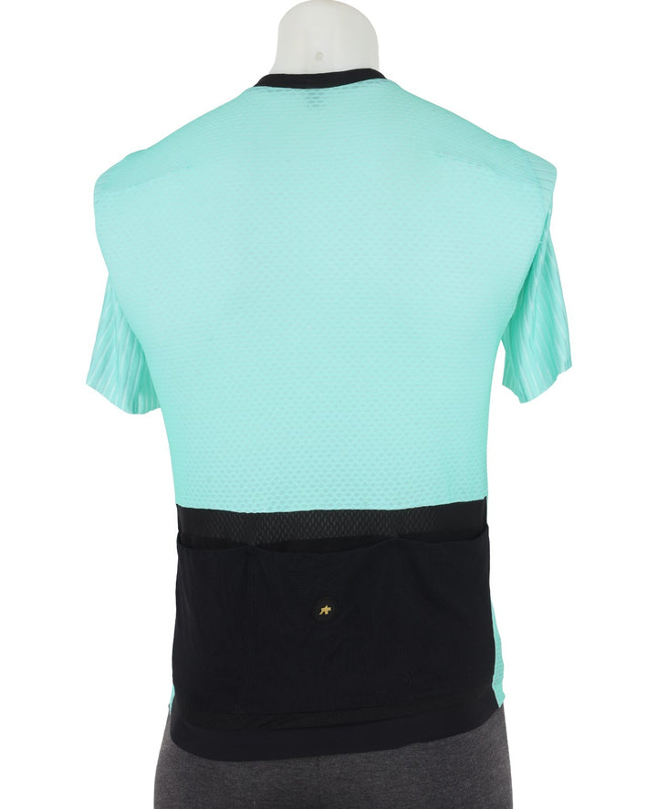 ASSOS Equipe RSR Short Sleeve Cycling Jersey Men LARGE Teal Road Bike Gravel S11