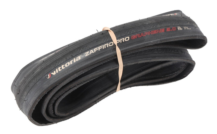 Vittoria Zaffiro Pro Clincher Road Bike Tire 700 x 25c BLACK Graphene 2.0 Tri TT