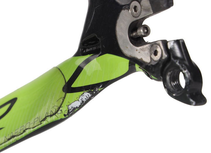 Cannondale Slice RS Carbon TT Bike Frameset 54cm BLK/GRN 700c Rim 2014 FOR PARTS