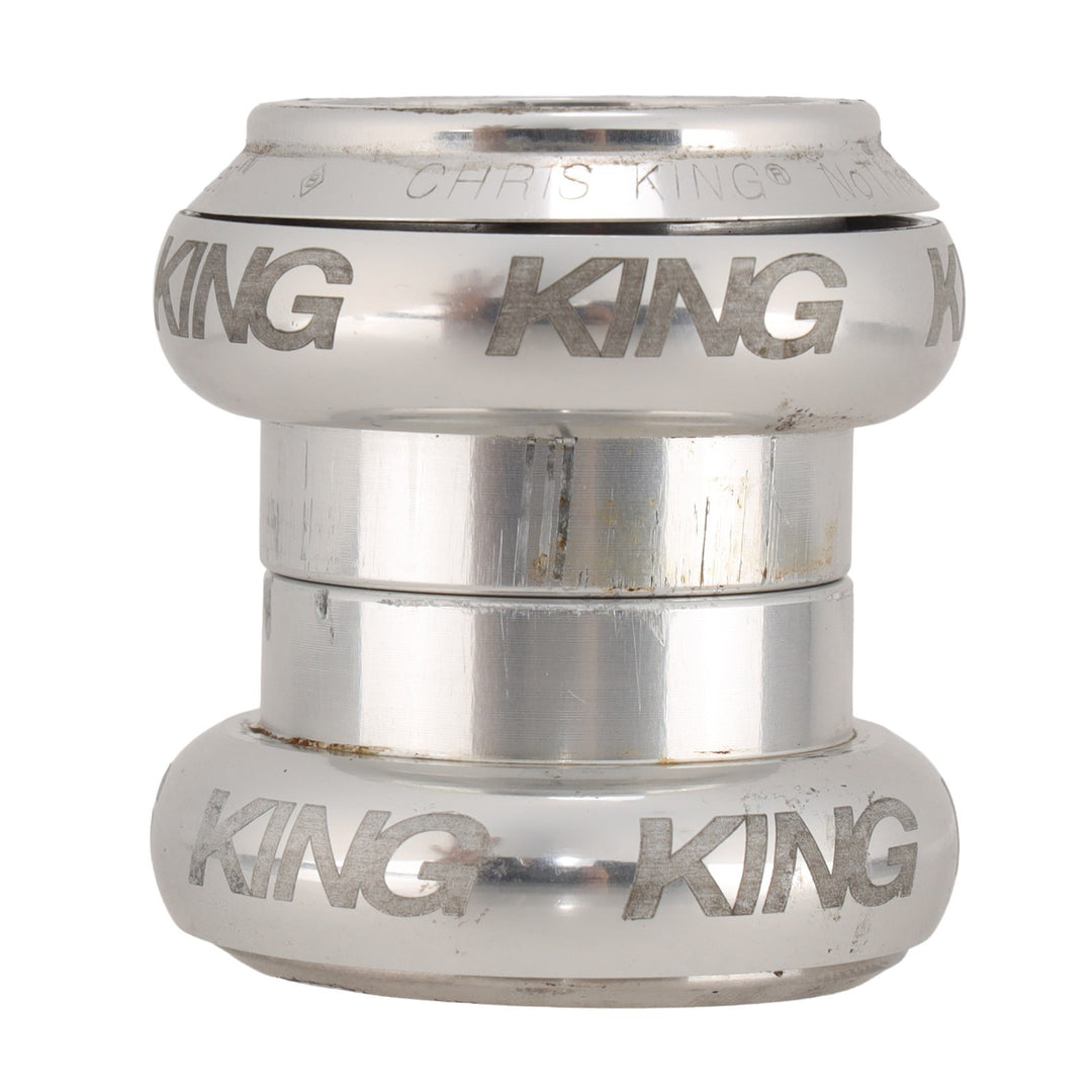 Chris King NoThreadSet External Cup Road Bike Headset 1 1/8" 34mm SILVER MTB