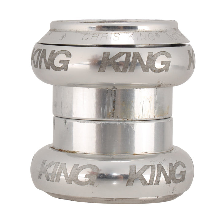 Chris King NoThreadSet External Cup Road Bike Headset 1 1/8" 34mm SILVER MTB