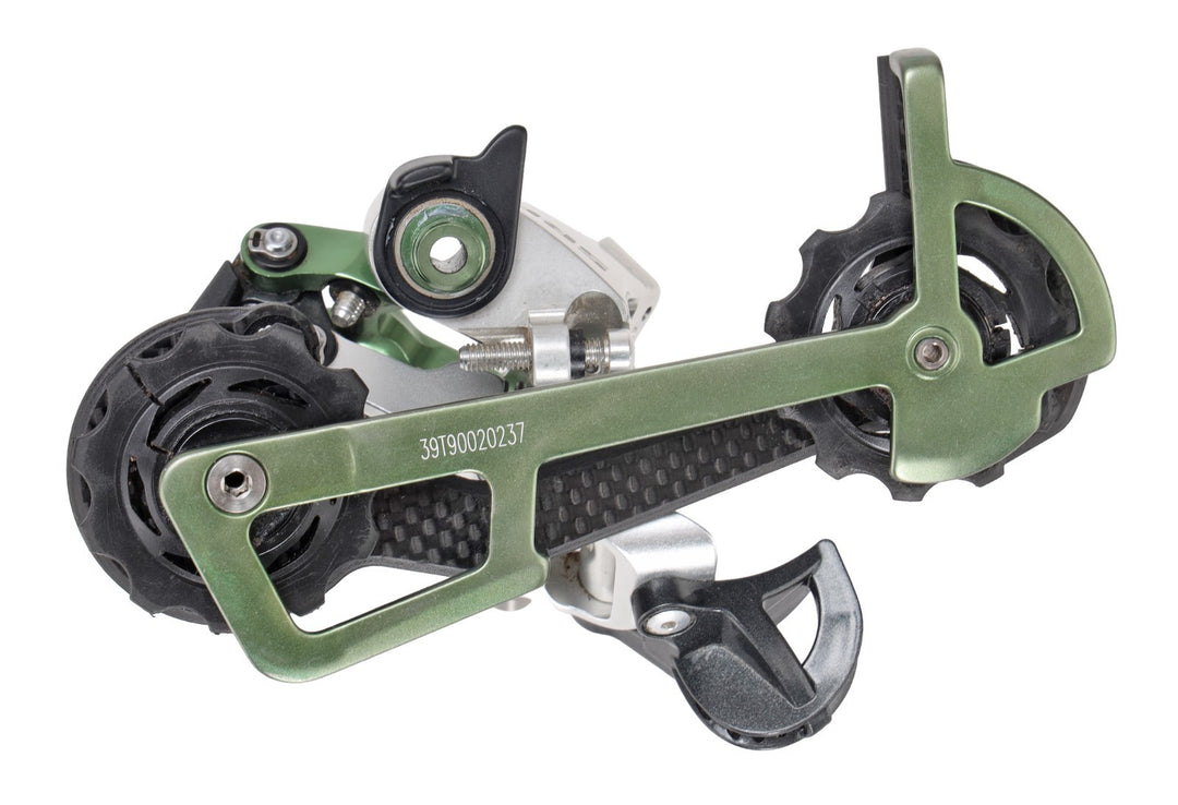 SRAM X0 3 x 9 Sp Mountain Bike Trigger Shifters + Rear Derailleur GREEN BlackBox