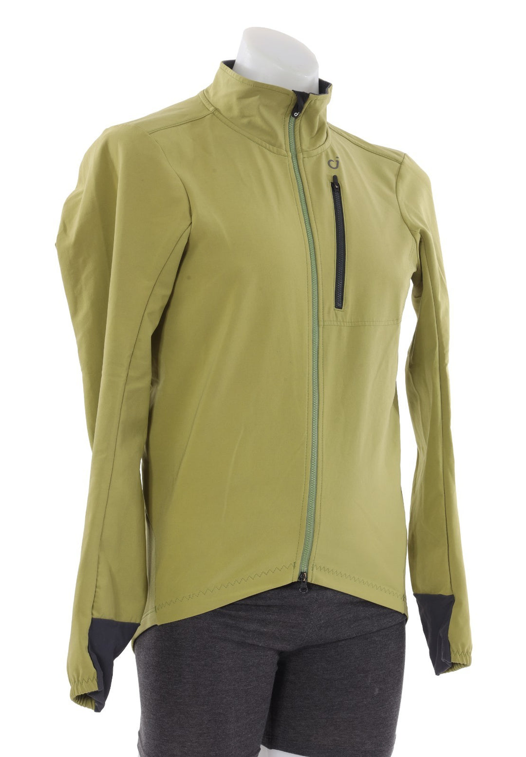 Velocio Signature Softshell Cycling Jacket Men LARGE Green Road Bike Gravel MTB