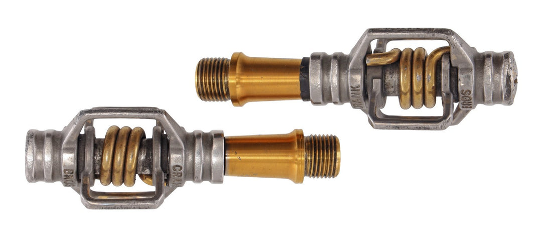 crankbrothers Eggbeater 4Ti Clipless Mountain Bike Pedals GOLD Gravel MTB 2 Bolt