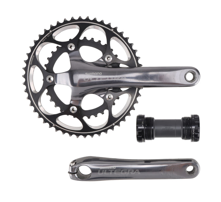 Shimano Ultegra FC-6650 2 x 10 Spd Compact Road Bike Crankset 175mm 50/34T w/ BB