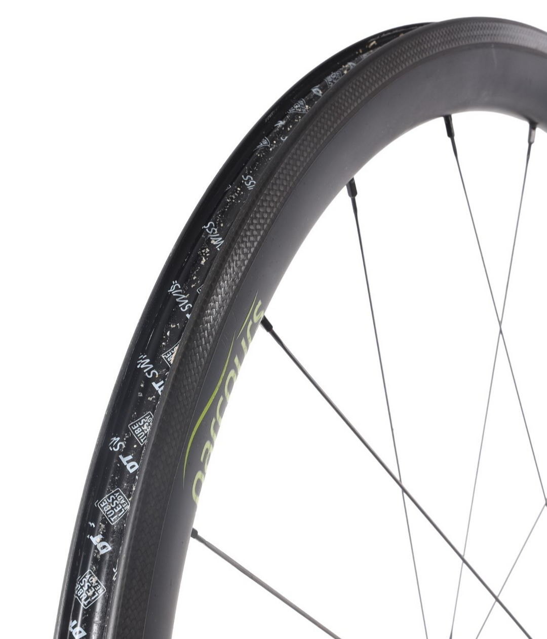 Parcours Grimpeur Carbon Road Bike FRONT Wheel Tubeless 700c Aero QR Rim Brake