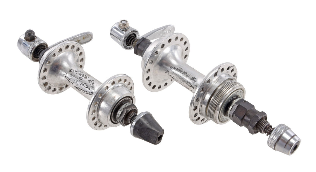 Maillard 500 Road Bike 7 Speed Hubs F+R 36H 100/126mm PAIR Vintage QR Cycling
