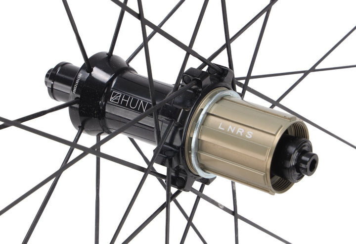 HUNT 50 Carbon Wide Aero Road Wheelset Tubeless Shimano 11 Spd 700c QR Rim Brake