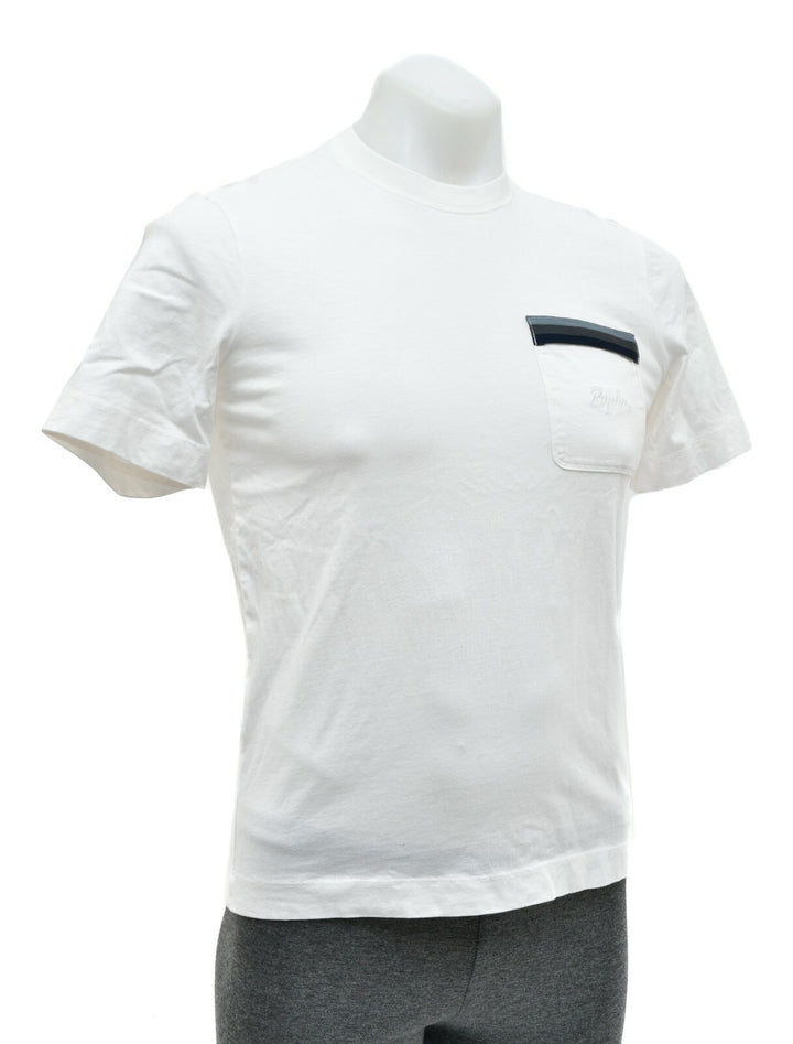 Rapha Logo Pocket T-Shirt Men X-SMALL XS White Cotton Short Sleeve Lifestyle T
