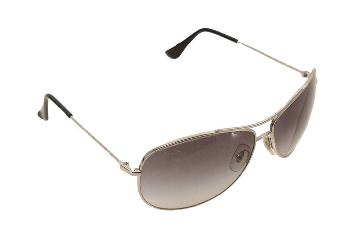 Ray-Ban Aviator Sunglasses Silver Frame RB3393 Dark Grey Lens Foldable Lifestyle