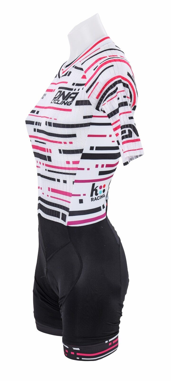 DNA Cycling Women Pro Team Short Sleeve Speedsuit XS White Road Bike TT Race UCI