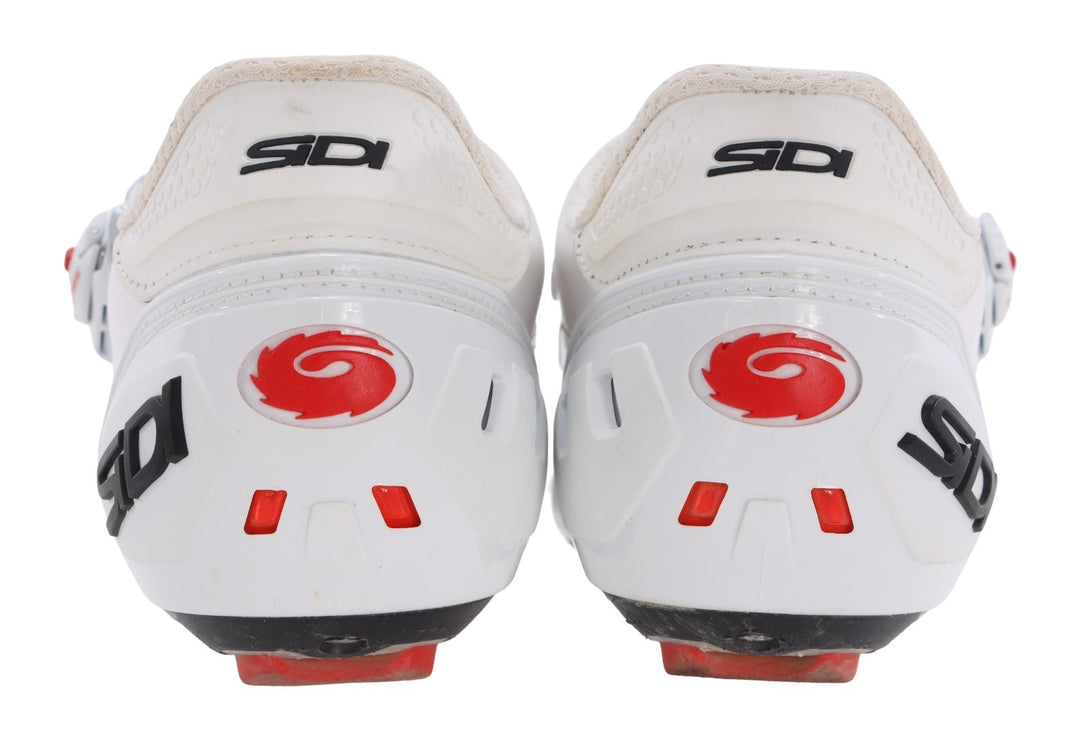 Sidi Ergo 5 Carbon Road Bike Shoes EU 46.5 US Men 11.75 WHITE 3 Bolt Wire Dial