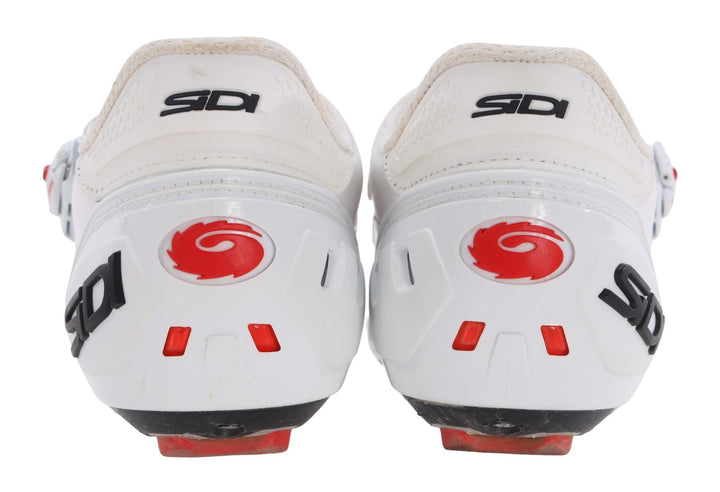 Sidi Ergo 5 Carbon Road Bike Shoes EU 46.5 US Men 11.75 WHITE 3 Bolt Wire Dial
