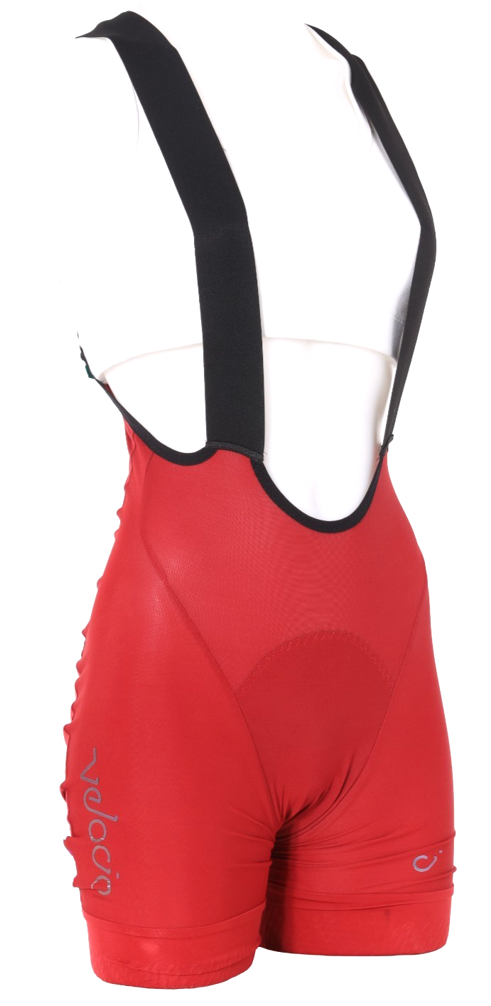Velocio CONCEPT Bib Shorts Women SMALL Oxide Red Road Bike Gravel Cross Cycling