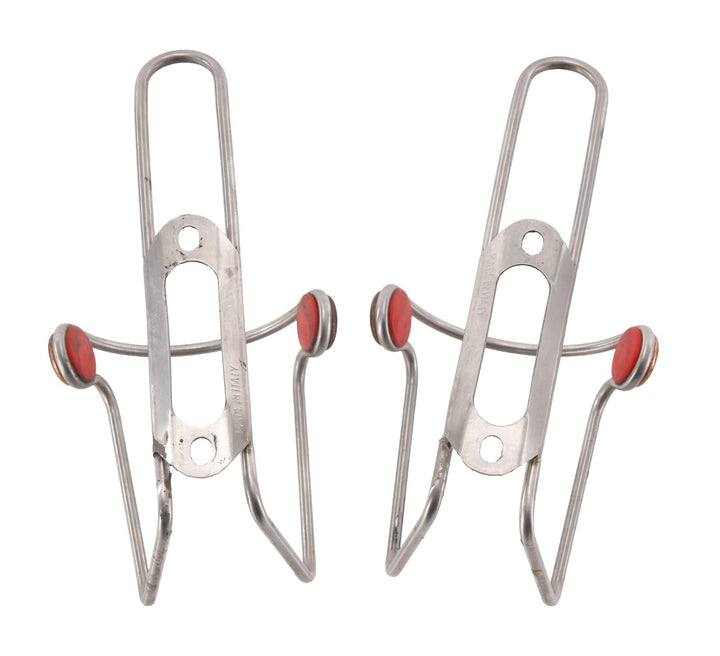 Elite Ciussi Inox Stainless Steel Road Bike Bottle Cage PAIR MTB Cycling Italy