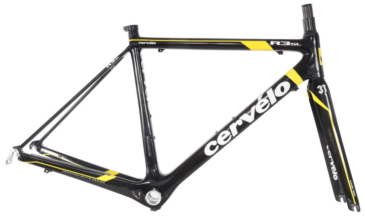 Cervelo R3 SL Carbon Road Bike Frameset 51cm Ltd Edit TdF BLK/YELLOW Rim QR 2009