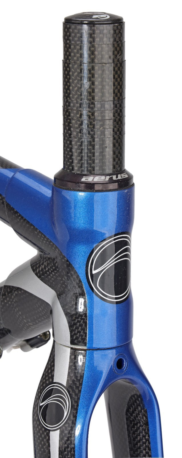 Blue Cycles RC7 Carbon Road Bike Frameset X-Small GLOSS CLEAR Rim QR USA 2008