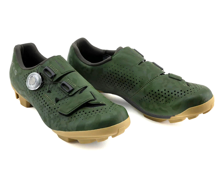 Shimano RX6 Carbon Mountain Bike Shoes EU 43 US Men 9 2-Bolt Boa GREEN XC Race