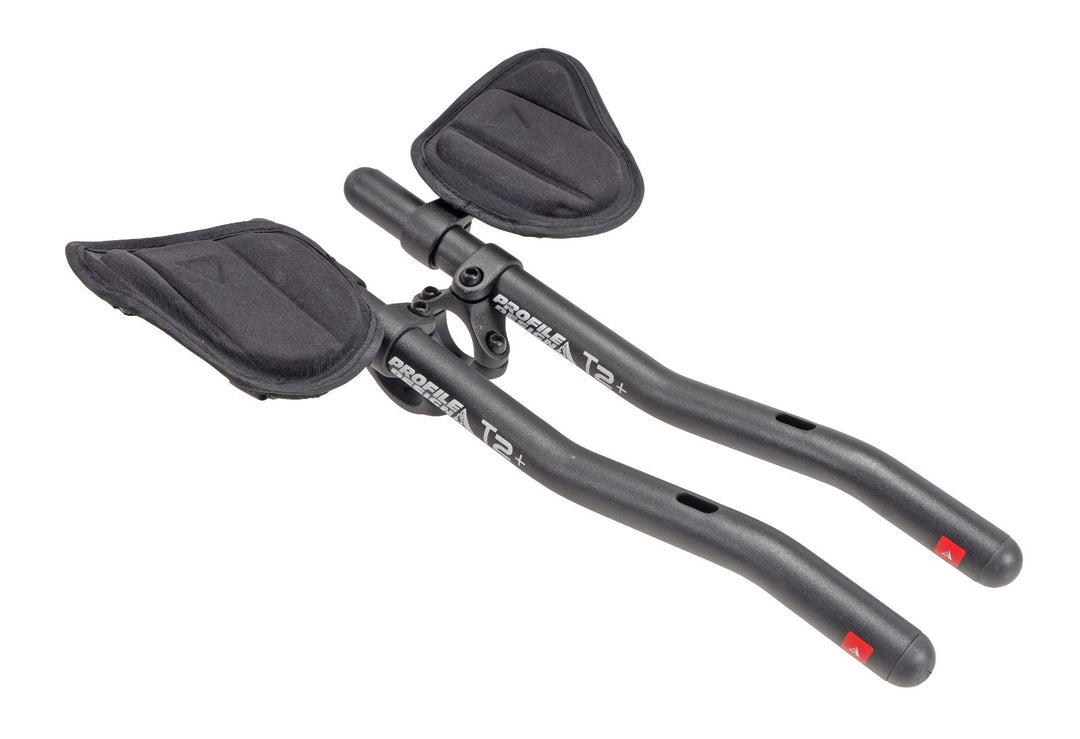 Profile Design T2+ Alloy Clip On Aerobar Extensions S-Bend 335mm 31.8mm Tri TT