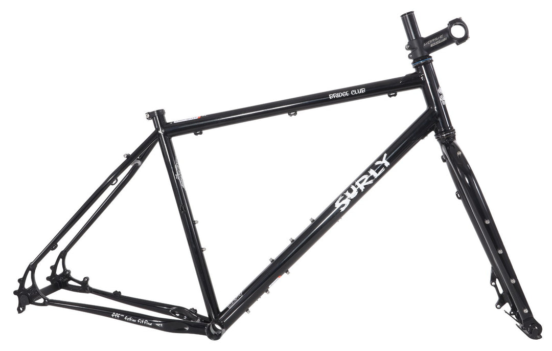 Surly Bridge Club All Road Steel Bike Frameset Large BLACK 700c Touring 4130
