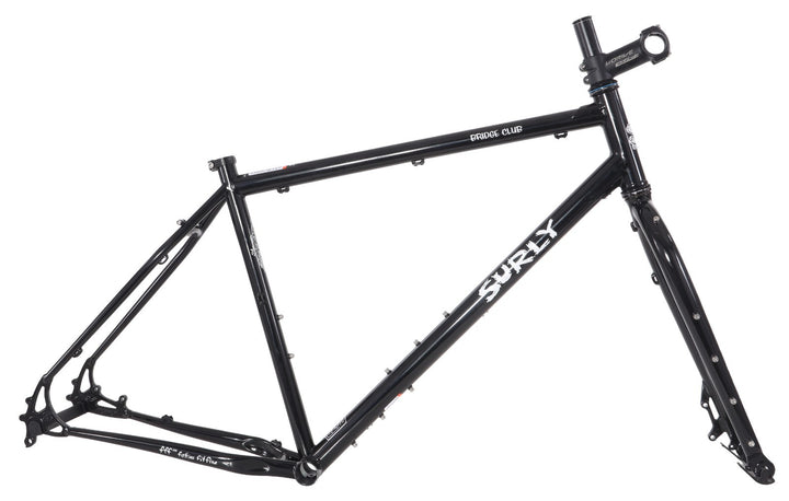 Surly Bridge Club All Road Steel Bike Frameset Large BLACK 700c Touring 4130