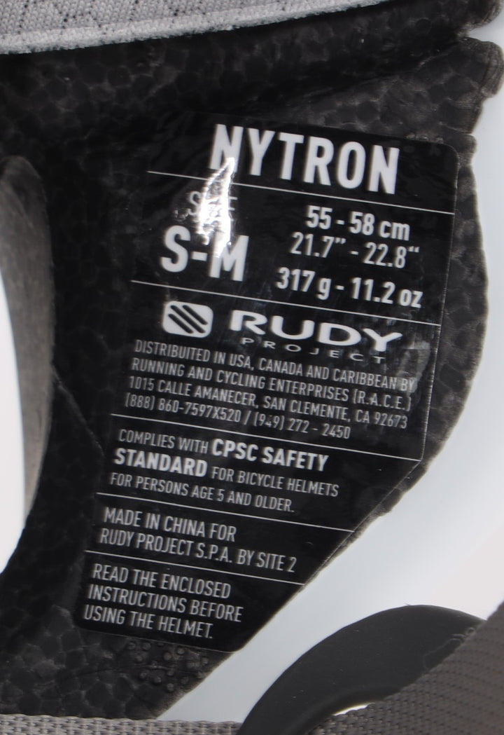 Rudy Project Nytron Road Bike Cycling Helmet SM-MD 55-58cm MATTE WHITE CX Gravel