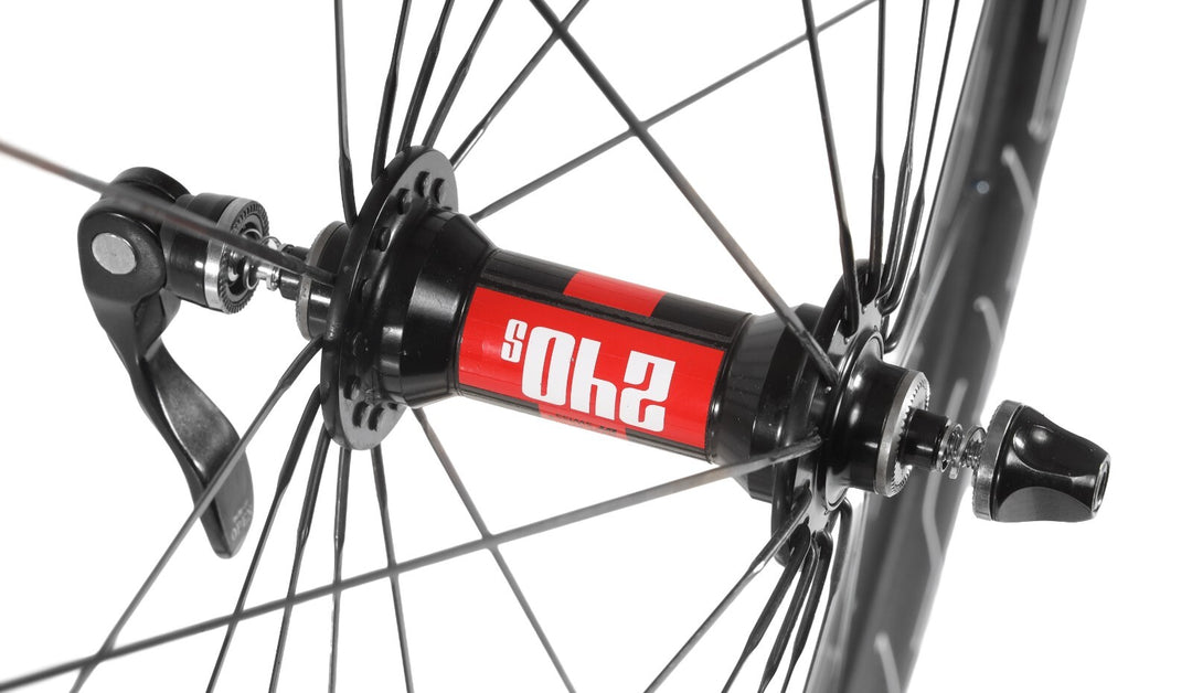HED Belgium Black Alloy Clincher Road Bike Wheelset 11s 700c DT 240s Rim QR Race