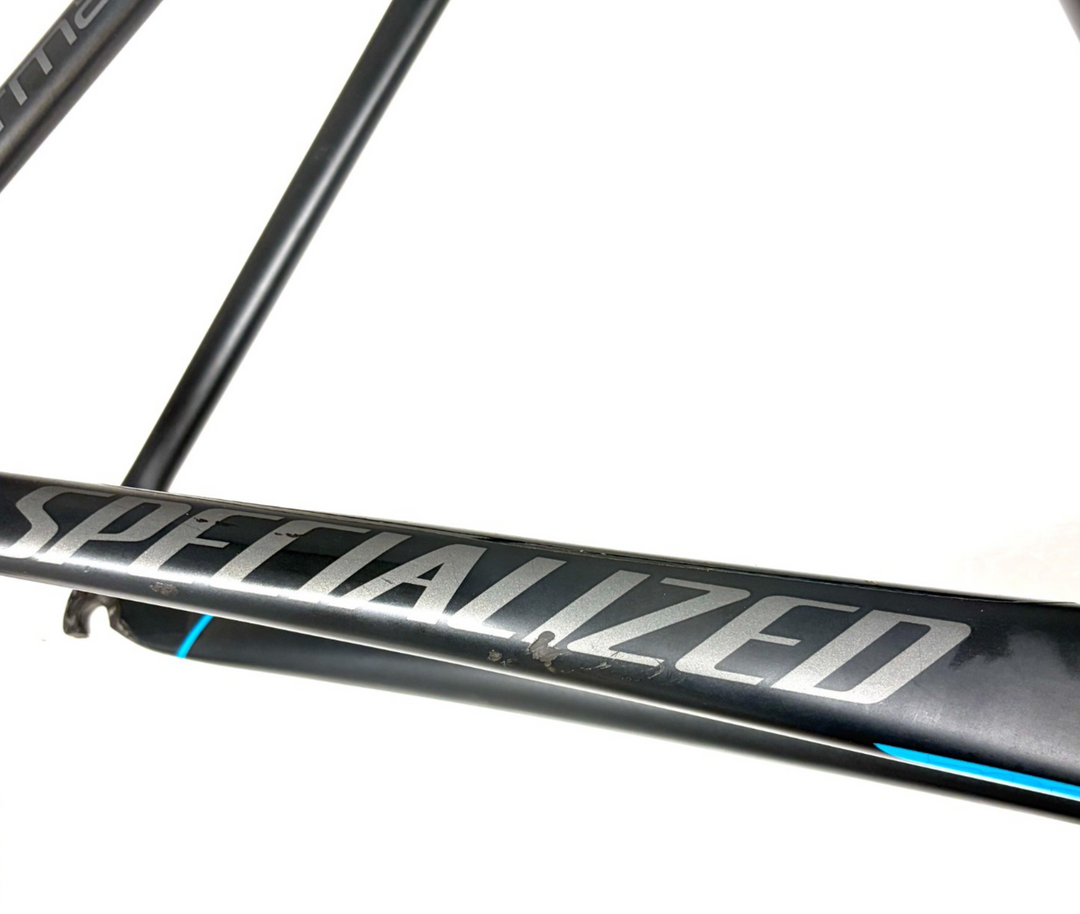 Specialized Tarmac Pro Race Carbon Road Bike Frameset 58cm CYAN 700c QR Rim 2015
