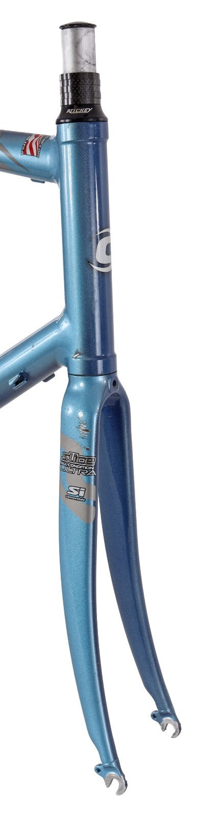 Cannondale R1000 Sport CAAD5 Alloy Road Bike Frameset XL 60cm Blue Rim QR 2003