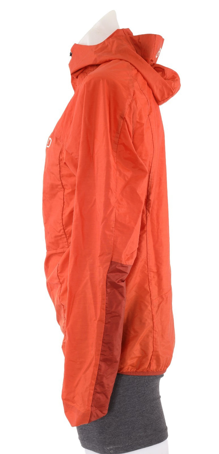 Ortovox Windbreaker Trail Jacket Merino Wool Blend Mens Medium RED Hiking