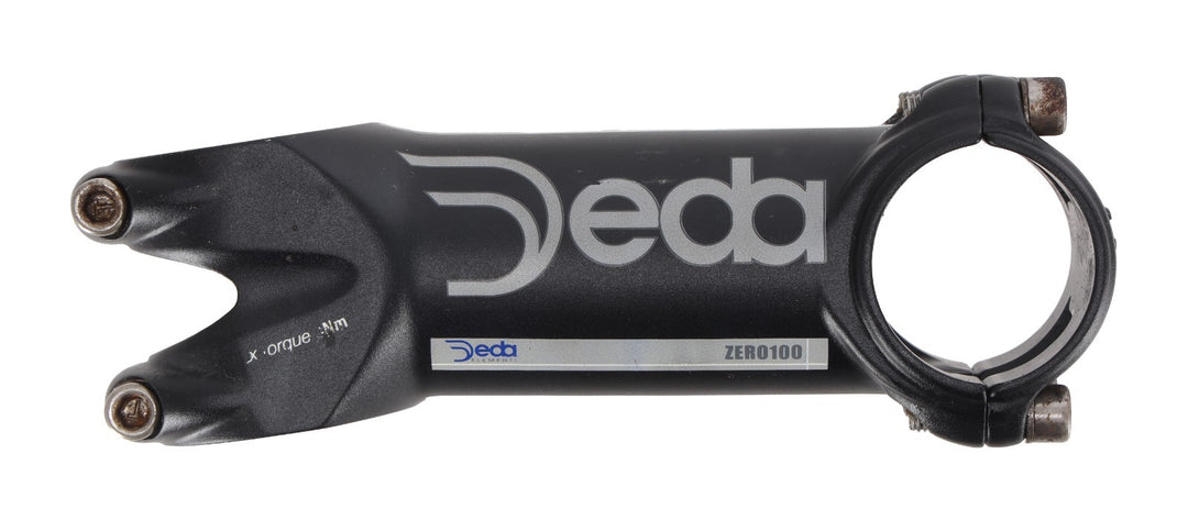 Deda Elementi Zero100 Alloy Road Bike Stem 31.8 x 100mm Black 8° 1-1/8" Gravel