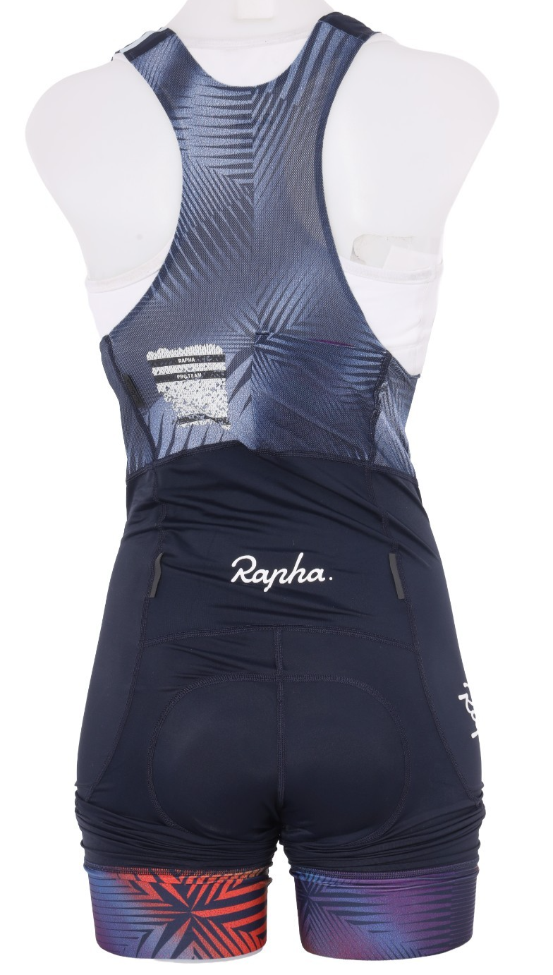 Rapha Pro Team Bib Shorts Women MEDIUM Blue Cycling Road Bike