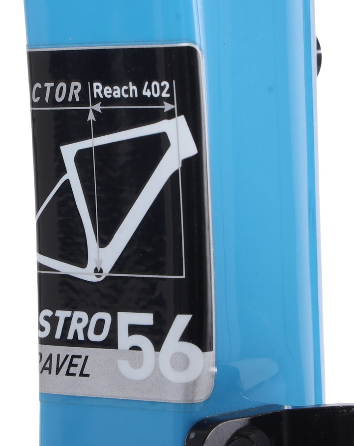 Factor Ostro Gravel Premium v1 Carbon Disc Frameset 56cm Blue CeramicSpeed 2023